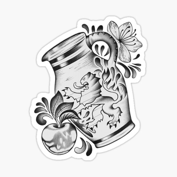 Item preview, Hessian Bembel Tattoo designed and sold by storitzart.