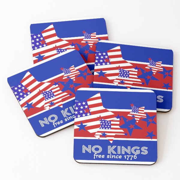 Item preview, Stars And Stripes No Kings Red White And Blue designed and sold by art64.