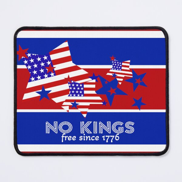 Item preview, Stars And Stripes No Kings Red White And Blue designed and sold by art64.