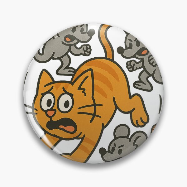 Item preview, Cat and Mouse sticker designed and sold by PaganPrinting.
