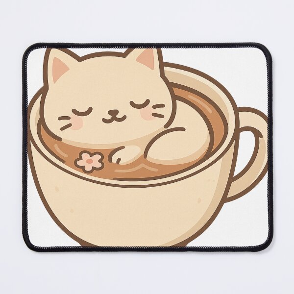 Item preview, Kawaii Coffee Cat Latte designed and sold by OpenArt.