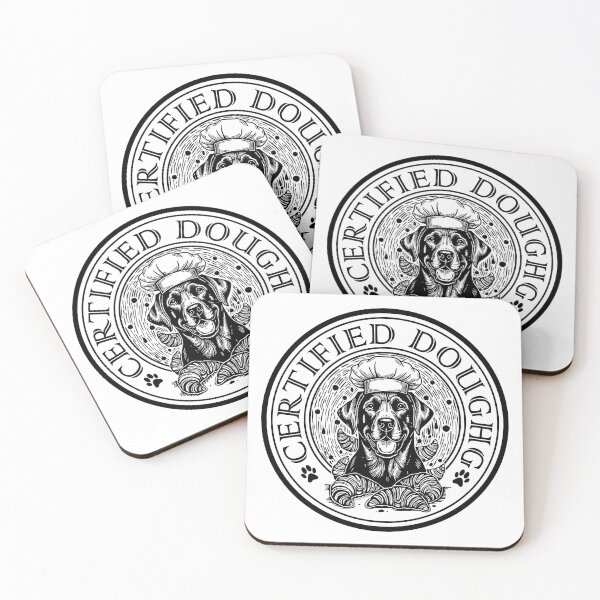 Item preview, Certified Doughg – Funny Dog Chef Design_BLKnWHT designed and sold by Merrko-Atelier.