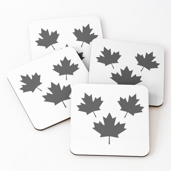 Item preview, Canada Maple Leaf Flag black designed and sold by Paper Drip.