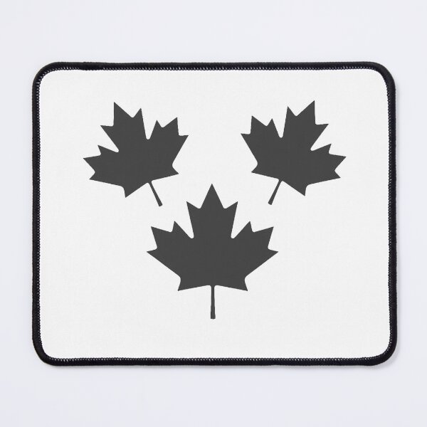 Item preview, Canada Maple Leaf Flag black designed and sold by Paper Drip.