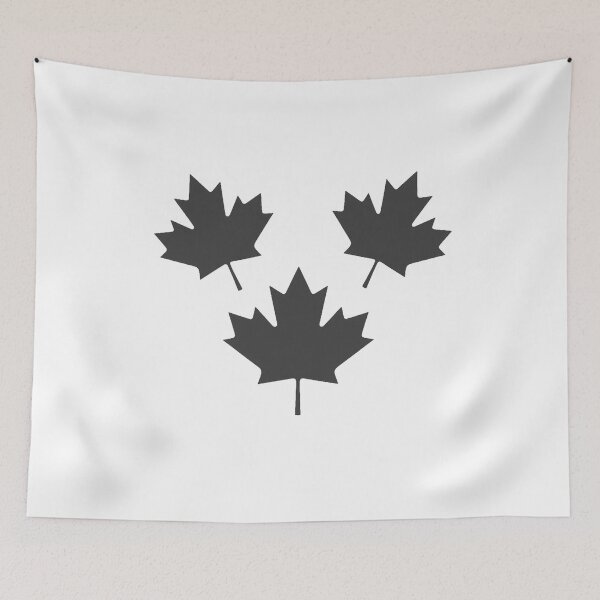 Item preview, Canada Maple Leaf Flag black designed and sold by Paper Drip.