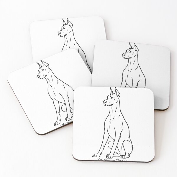 Item preview, Gorgeous Doberman Dog designed and sold by HeartDrawnPets.