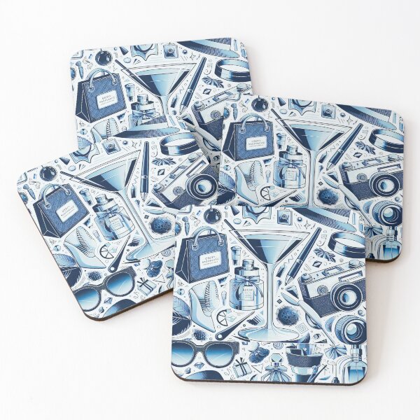 Item preview, Dark Blue Collage Chic and Modern Design designed and sold by tarzbol.