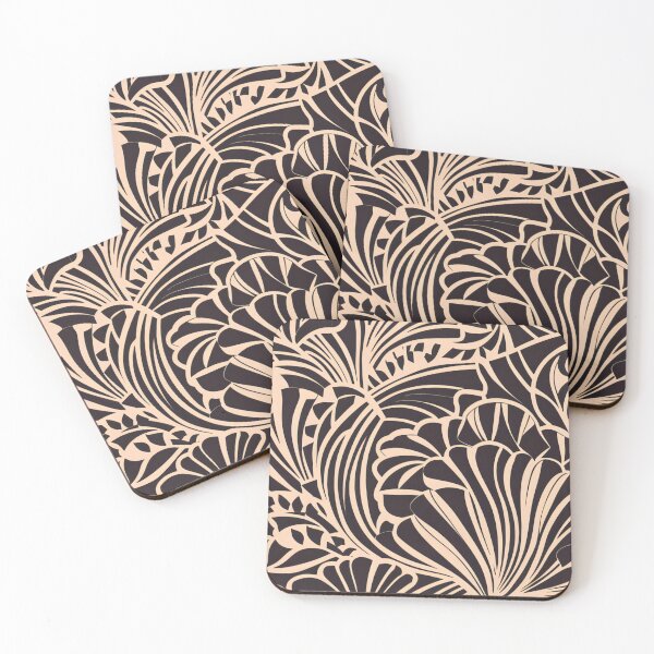 Item preview, Monochrome Geometric Leafs designed and sold by spade22-com.
