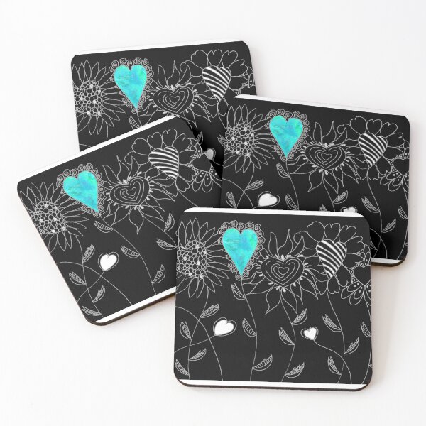 Item preview, Garden Hearts Floral Art 2 designed and sold by Sharon Cummings Art.