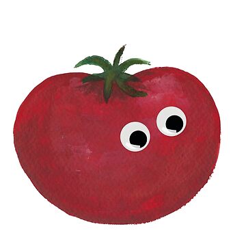 Artwork thumbnail, Googly Eyed Painted Tomato by em-ty-