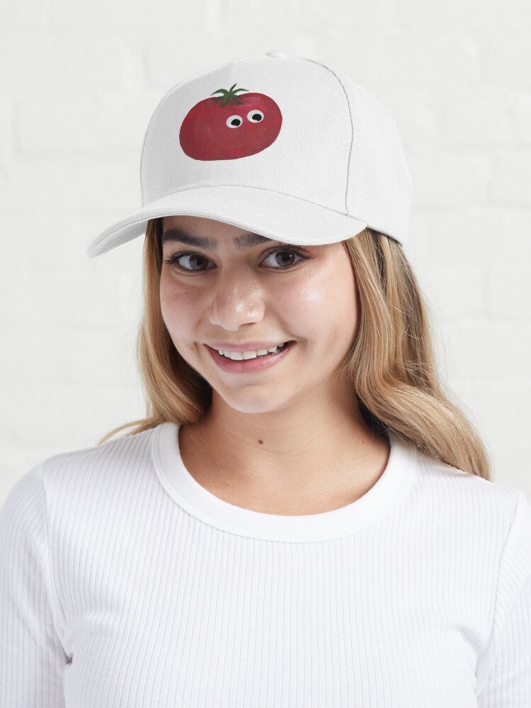 Thumbnail 6 of 7, Cap, Googly Eyed Painted Tomato designed and sold by em-ty-.