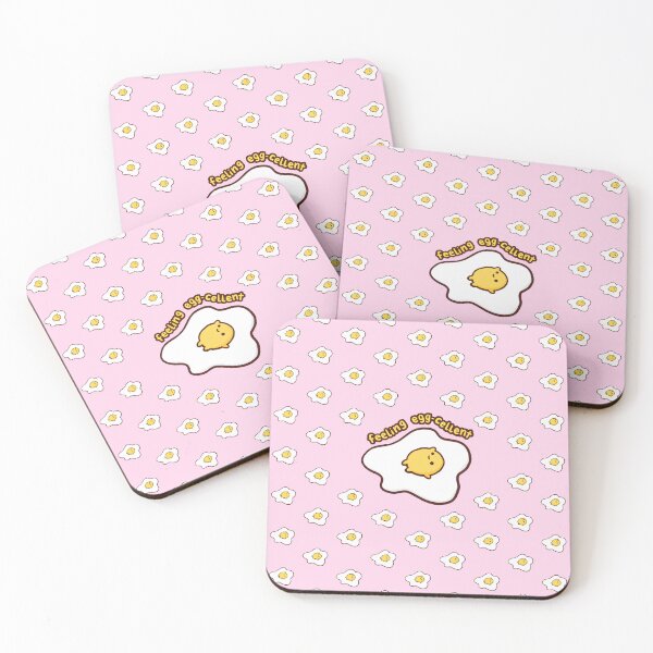 Item preview, Feeling Eggcellent – Cute Fried Egg with Punny Text designed and sold by rumaan-kawaii.