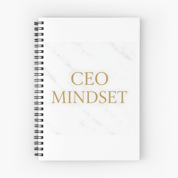 Item preview, CEO Mindset Quote – Gold Serif Text on White Marble Poster designed and sold by VoidBloom Studio.