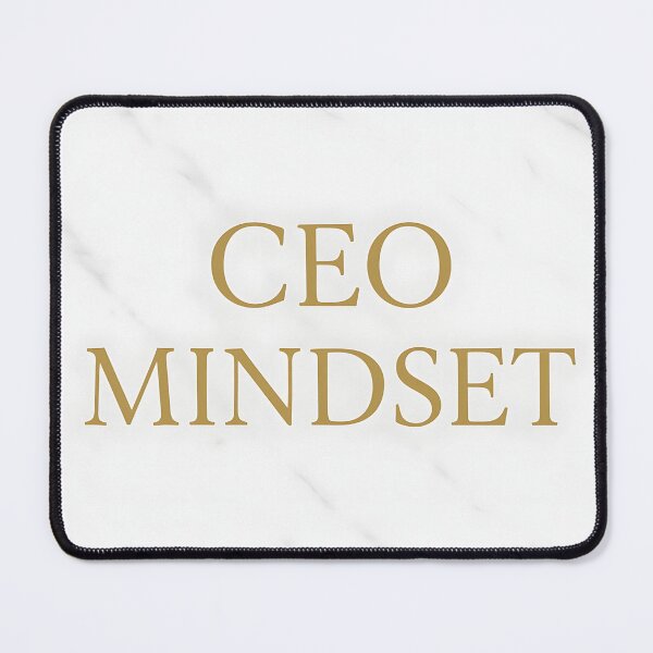 Item preview, CEO Mindset Quote – Gold Serif Text on White Marble Poster designed and sold by VoidBloom Studio.
