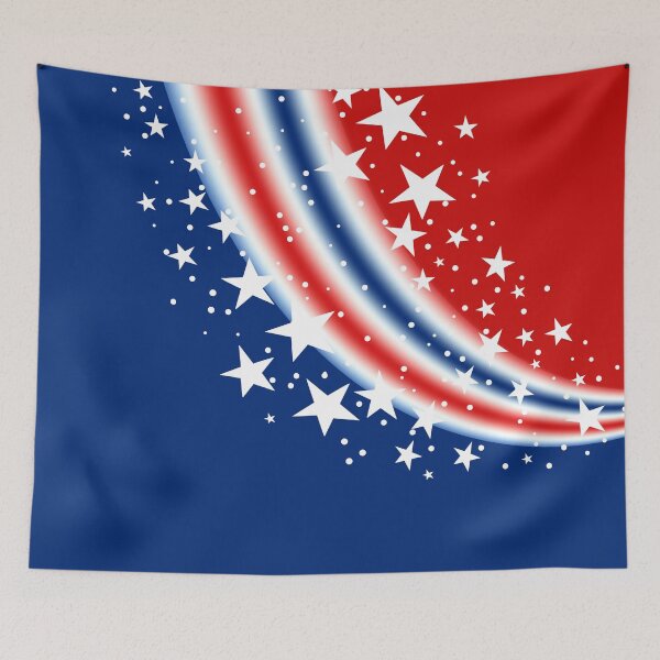 Item preview, USA Stars Independence Day Background Red White and Blue designed and sold by Sharon Schwalbe.