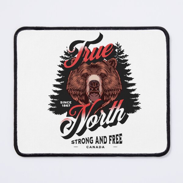 Item preview, True North Strong and Free Canada Bear designed and sold by TheStyleKit.
