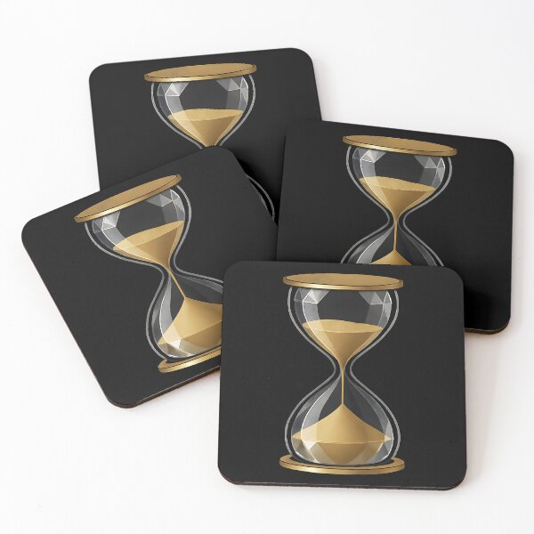 Item preview, Golden Hourglass Art – Time is Money Luxury Concept Poster designed and sold by VoidBloom Studio.