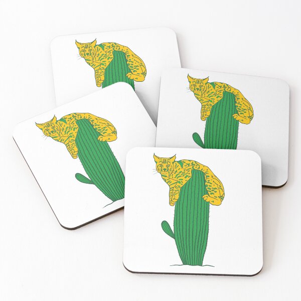 Item preview, Lynx sititng on a cactus  designed and sold by Anastasiiass.