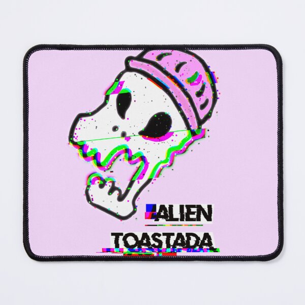 Item preview, Glitchcore Alien Skull Beanie Logo Sticker | Retro Pixel Art Design by Alien Toastada designed and sold by AlienToastada.