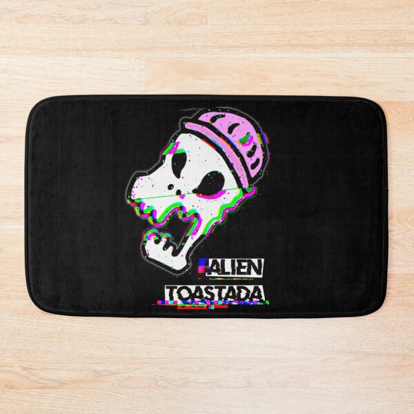 Item preview, Glitchcore Alien Skull Beanie Logo Sticker | Retro Pixel Art Design by Alien Toastada designed and sold by AlienToastada.