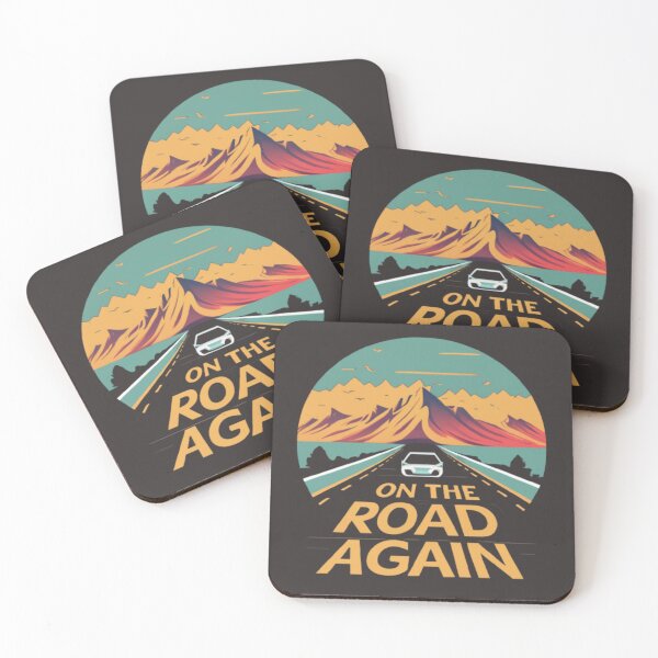 Item preview, On the Road Again – Retro Mountain Adventure Art Reloaded Premium designed and sold by Imaginarium of Chaos falcon88 .