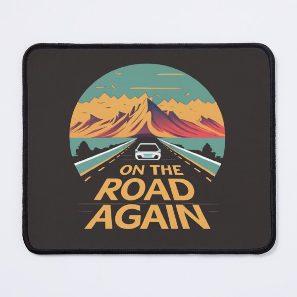 Item preview, On the Road Again – Retro Mountain Adventure Art Reloaded Premium designed and sold by Imaginarium of Chaos falcon88 .