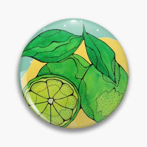 Item preview, Watercolor Limes and Lime Slice Illustration – Fresh Citrus Fruit Art Print designed and sold by salthippy.