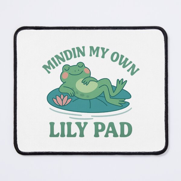 Item preview, Mindin’ My Own Lily Pad – Chill Frog Sassy Quote Tee designed and sold by ALITOPRINCE.