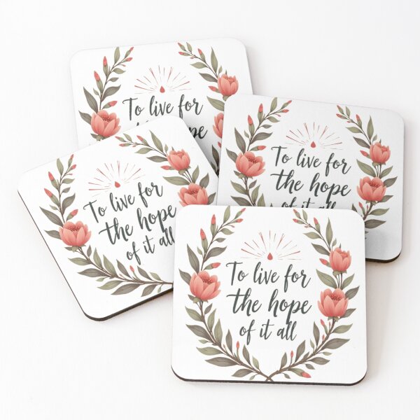 Item preview, To Live for the Hope of It All – Brave and Hopeful Lyric Quote Design designed and sold by ColorsSoul ⭐️⭐️⭐️⭐️⭐️.