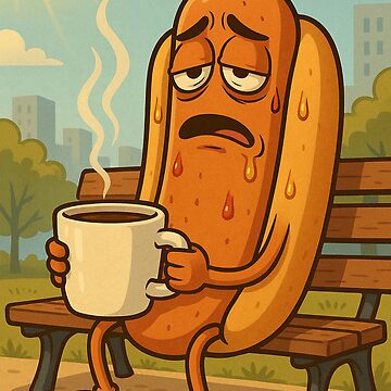 Artwork thumbnail, TIRED HOTDOG by Space-Pockets
