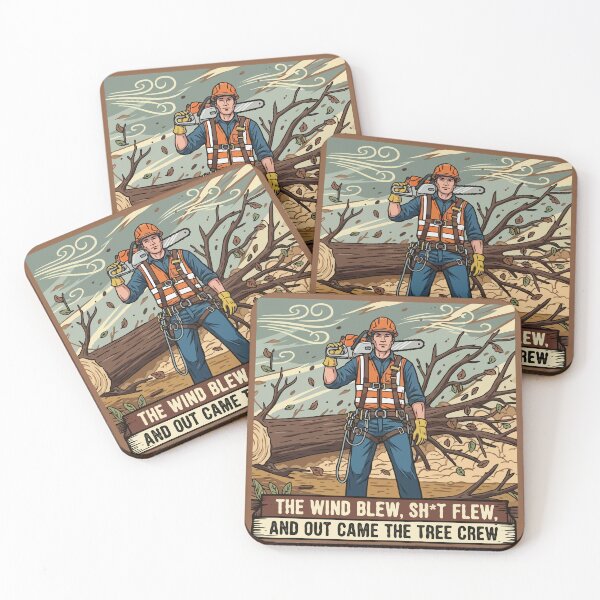 Item preview,  The Wind Blew Shit Flew And Out Came The Tree Crew designed and sold by TeesYouWant.