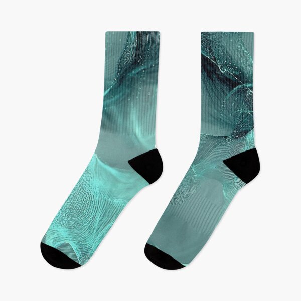 Item preview, Blue Waves - Futuristic Techno Pattern designed and sold by HausKatz.