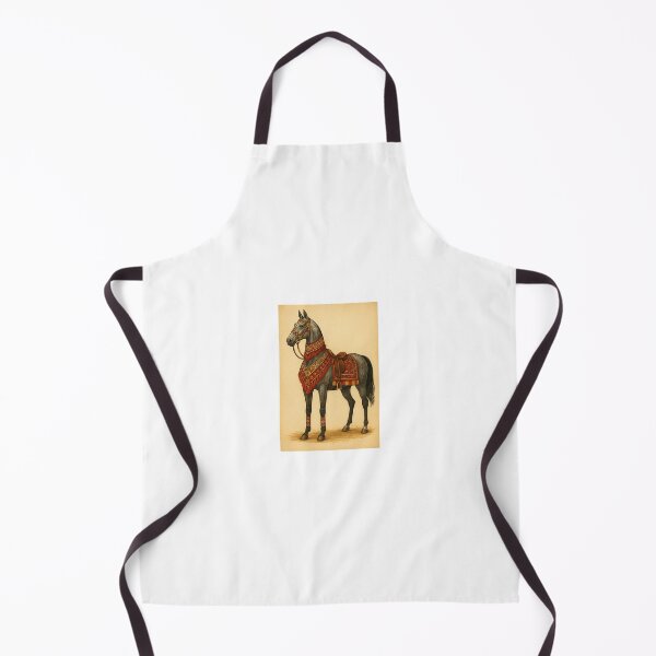 Item preview, Turkmen Horse in Ceremonial Attire – Cultural Artwork designed and sold by Türkmeniň Kalby.
