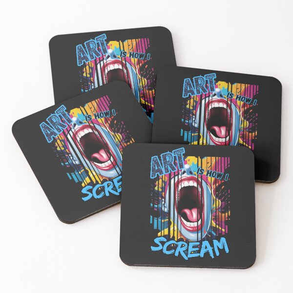 Item preview, Art Is How I Scream - Bold Artistic Expression Print, Perfect for Artists & Art Therapy designed and sold by LemonHorse.