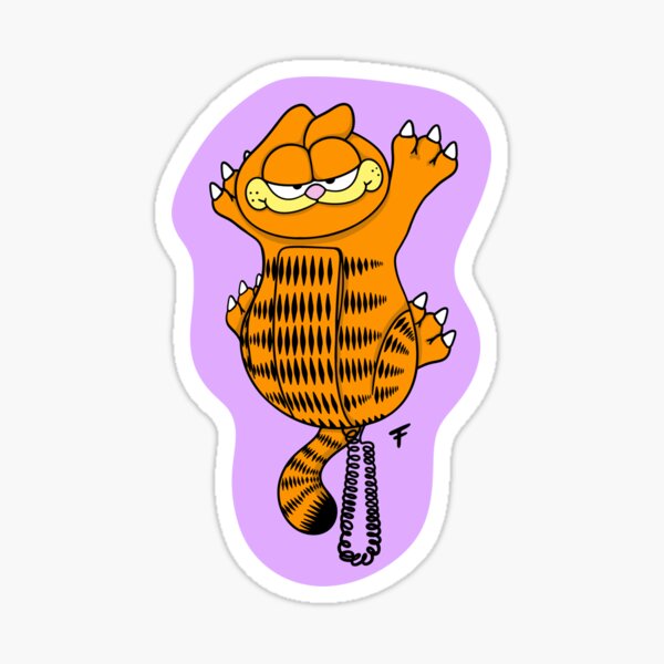 Item preview, Garfield Phone - Purple Outline  designed and sold by The Abysmall.