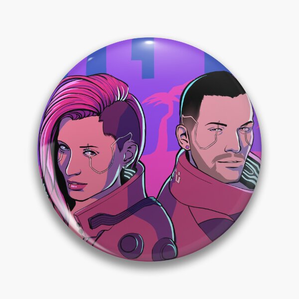 Item preview, Double V Cyberpunk 2077 sticker designed and sold by ARIRB.WAV.