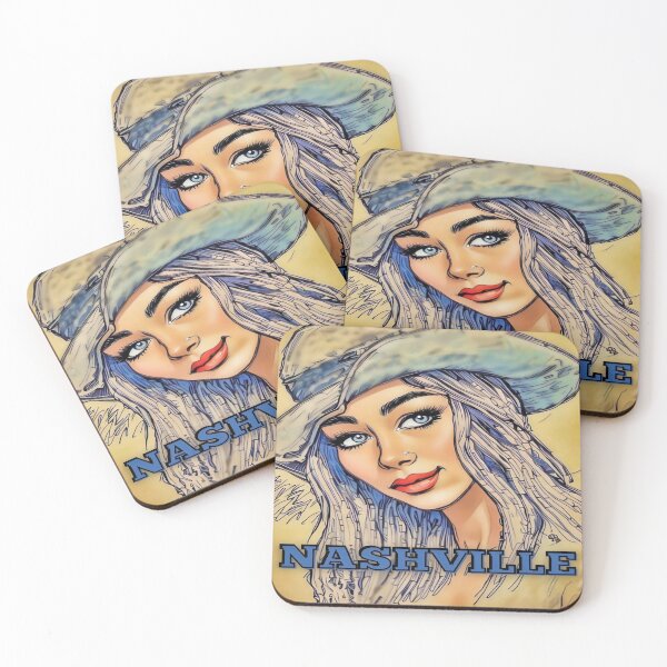 Item preview, Bold Nashville Cowgirl Pop Art Portrait designed and sold by gleefulme.
