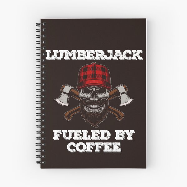 Item preview, Lumberjack Skull Coffee Axes Plaid Beard Sticker designed and sold by Parkerzz.