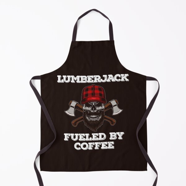 Item preview, Lumberjack Skull Coffee Axes Plaid Beard Sticker designed and sold by Parkerzz.