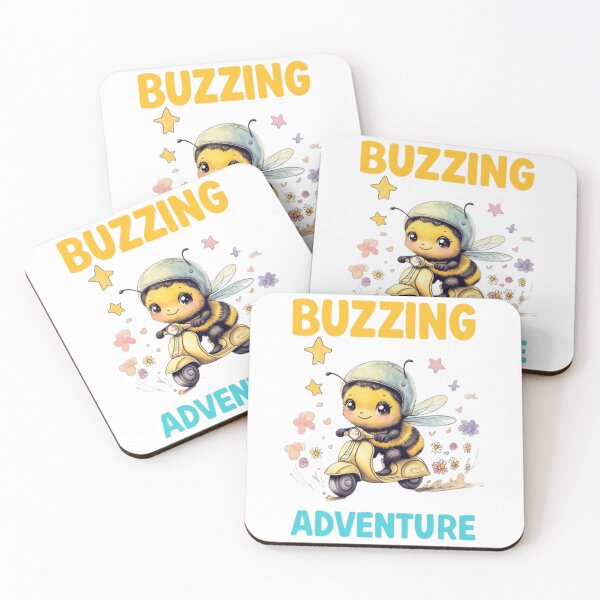 Item preview, Buzzing Adventure – Cute Bumblebee Scooter Ride Design for All Ages designed and sold by SmartyWonders.