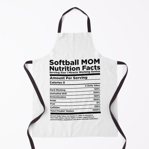 Item preview, Softball Mom Nutrition Facts Funny Sports Parent Graphic designed and sold by Parkerzz.