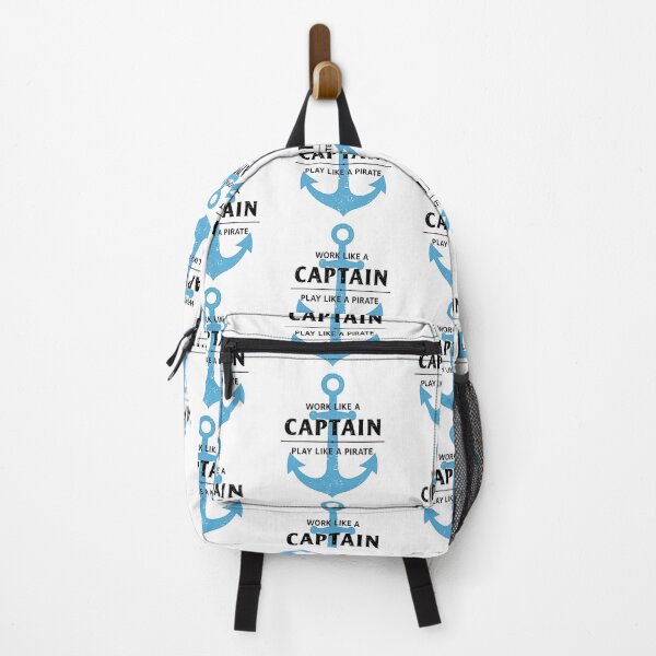 Item preview, Work Like a Captain Play Like a Pirate | Adventure & Balance Quote | Nautical Design designed and sold by GRITMOOD.