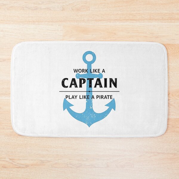 Item preview, Work Like a Captain Play Like a Pirate | Adventure & Balance Quote | Nautical Design designed and sold by GRITMOOD.