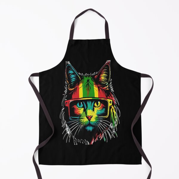 Item preview, Rastafarian Cat: A Vibrant Fusion of Music and Feline Style designed and sold by KoliBabb.