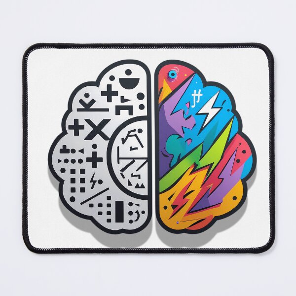 Item preview, "Left Brain vs Right Brain – Logic Meets Creativity" designed and sold by Artistic canvas store.