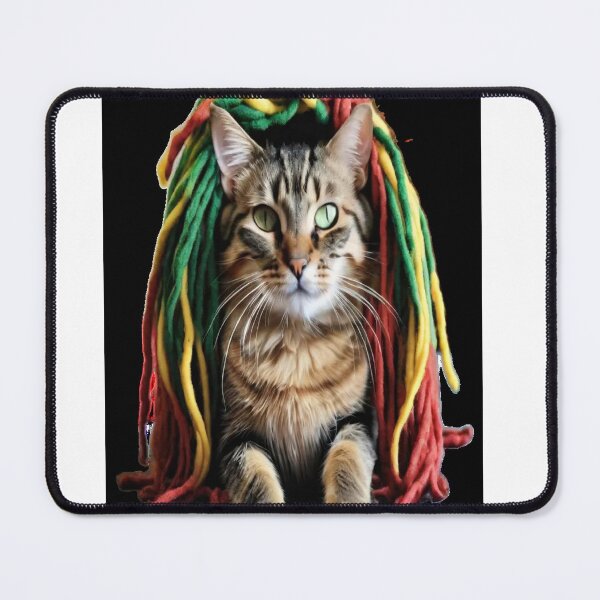 Item preview, Rastafarian Feline: A Cat with Dreadlocks  designed and sold by KoliBabb.
