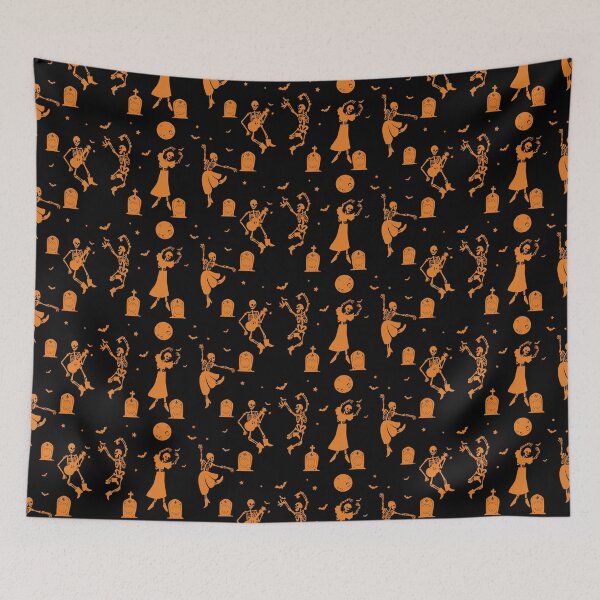 Item preview, Dancing Skeletons – Spooky Graveyard Halloween Vibes designed and sold by Rifart Shop.