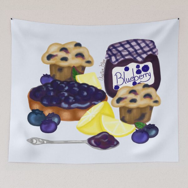 Item preview, Blueberry Baked Goods designed and sold by Tres Corda Designs.