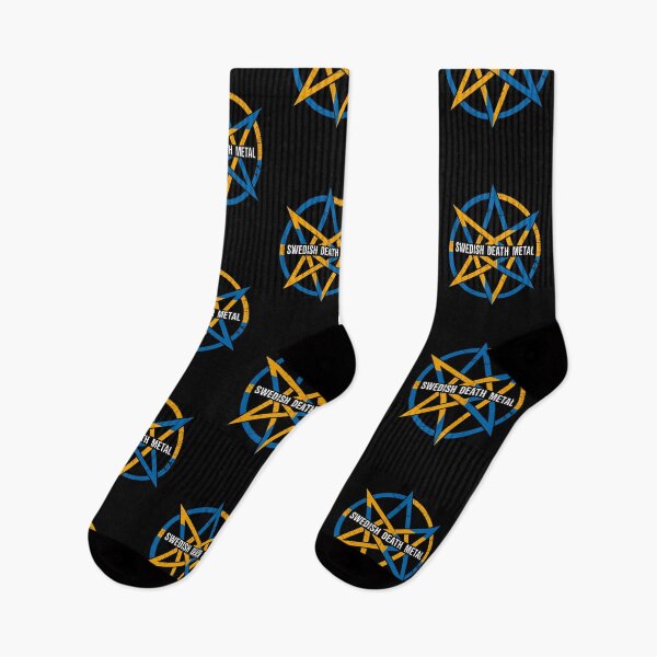 Item preview, Swedish Death Metal – Vintage 80s Heavy Metal Crimson Pentagram Design designed and sold by paulo silveira.