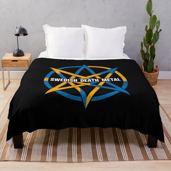 Item preview, Swedish Death Metal – Vintage 80s Heavy Metal Crimson Pentagram Design designed and sold by paulo silveira.